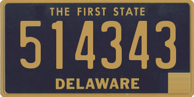 DE license plate 514343