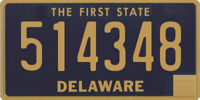 DE license plate 514348