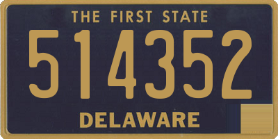 DE license plate 514352