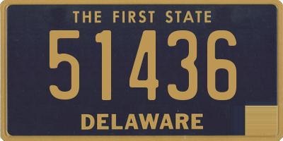 DE license plate 51436