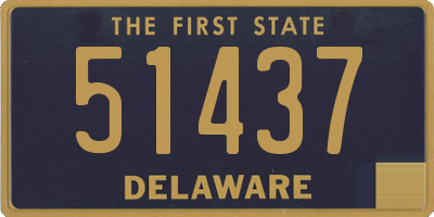 DE license plate 51437