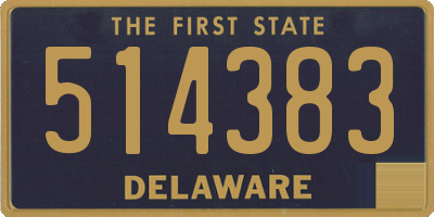 DE license plate 514383