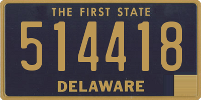 DE license plate 514418