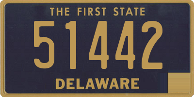 DE license plate 51442