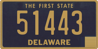 DE license plate 51443