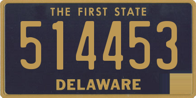 DE license plate 514453