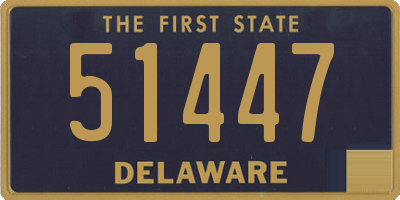 DE license plate 51447