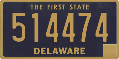 DE license plate 514474