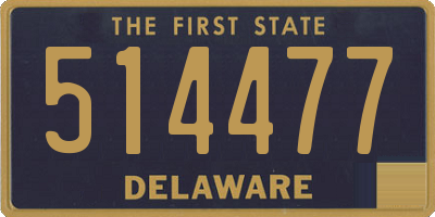 DE license plate 514477