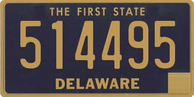 DE license plate 514495