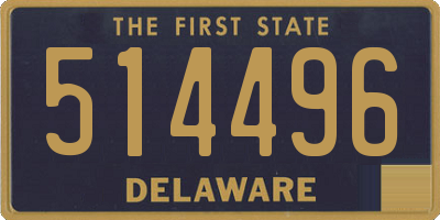 DE license plate 514496