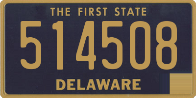 DE license plate 514508