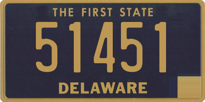 DE license plate 51451