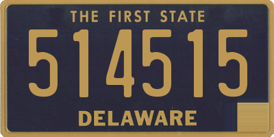 DE license plate 514515