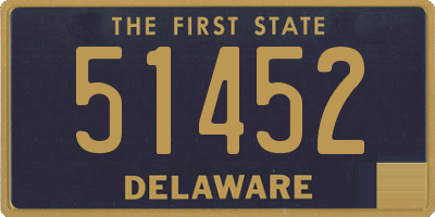 DE license plate 51452