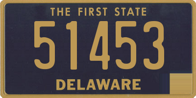 DE license plate 51453