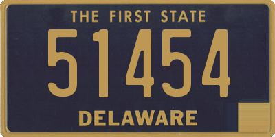 DE license plate 51454