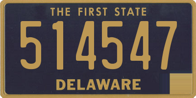 DE license plate 514547