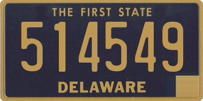 DE license plate 514549