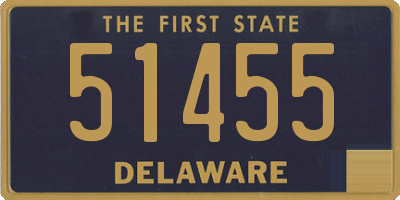 DE license plate 51455