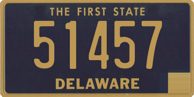 DE license plate 51457