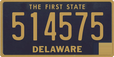 DE license plate 514575
