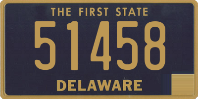 DE license plate 51458