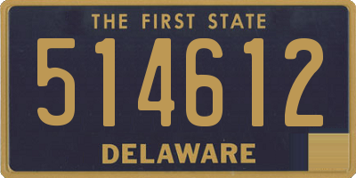 DE license plate 514612