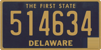 DE license plate 514634