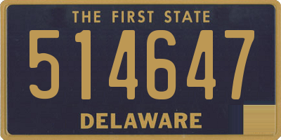 DE license plate 514647