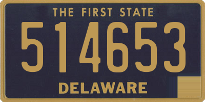 DE license plate 514653