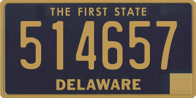 DE license plate 514657
