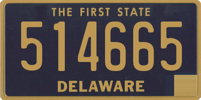 DE license plate 514665