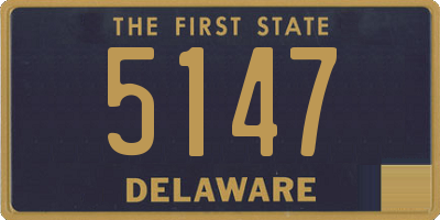 DE license plate 5147