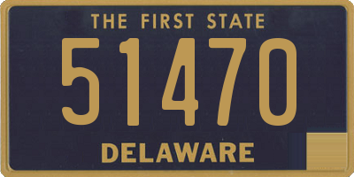 DE license plate 51470