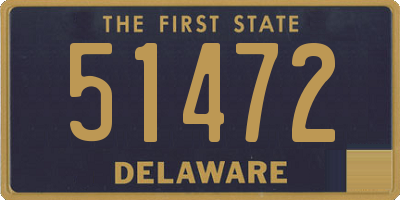 DE license plate 51472