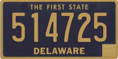DE license plate 514725