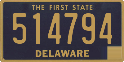 DE license plate 514794