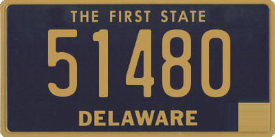 DE license plate 51480