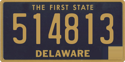 DE license plate 514813