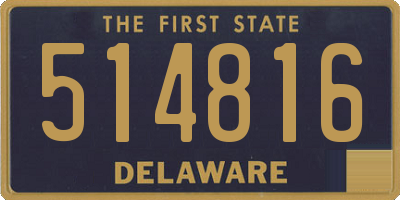 DE license plate 514816