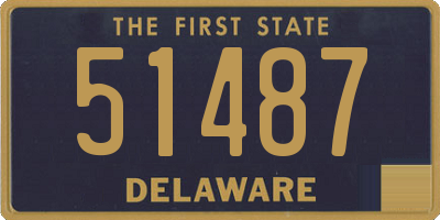 DE license plate 51487