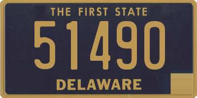 DE license plate 51490