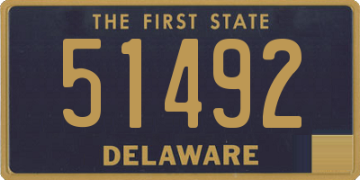 DE license plate 51492