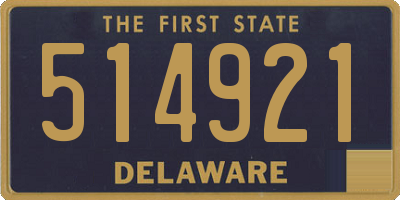 DE license plate 514921