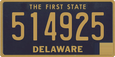 DE license plate 514925