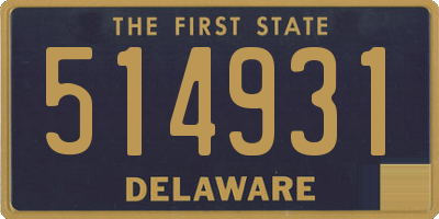 DE license plate 514931