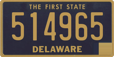 DE license plate 514965