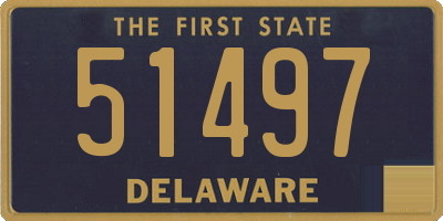 DE license plate 51497