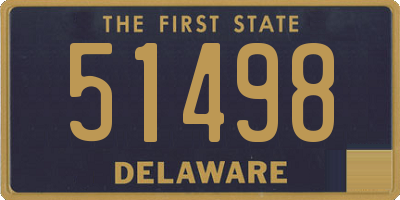 DE license plate 51498